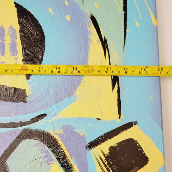 Original Painting Canvas Abstract art Design Floating Atmosphere Set of 3 Modern - Picture 10 of 15